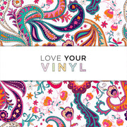 Orange Fiesta Patterned Vinyl LYV_730